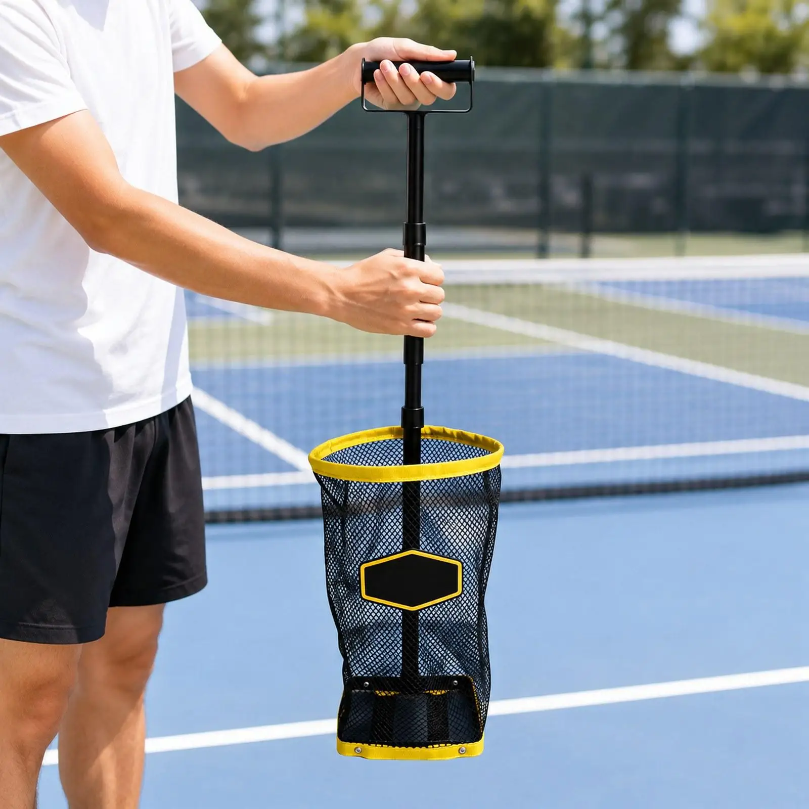 collecteur-de-balles-de-pickleball-portable-panier-en-filet-de-grande-capacite-poignee-ergonomique-pour-l'entrainement-en-club-et-a-l'ecole