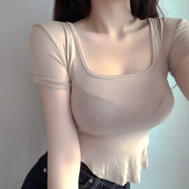 

2025 Sexy Women T Shirt See Through Transparent Tops Long Sleeve Sheer Slim Ladies Solid Turtleneck Silk T-Shirt Lace Crop Top