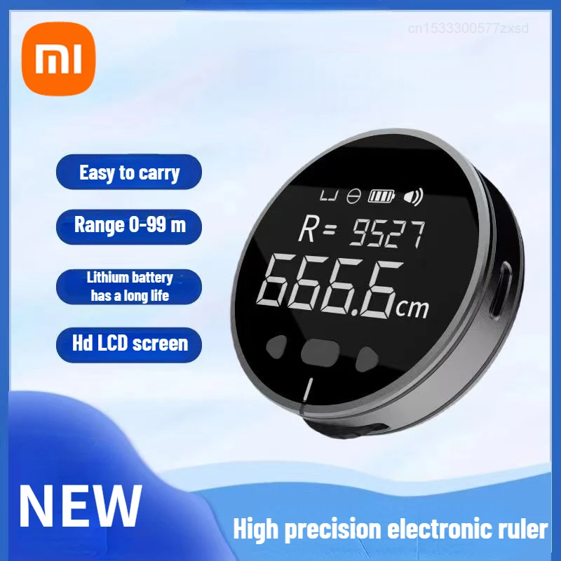 Xiaomi-duka Atuman q Régua Elétrica com Tela Lcd hd Medidor de Distância Fita Métrica Curva Objeto Irregular Ferramenta
