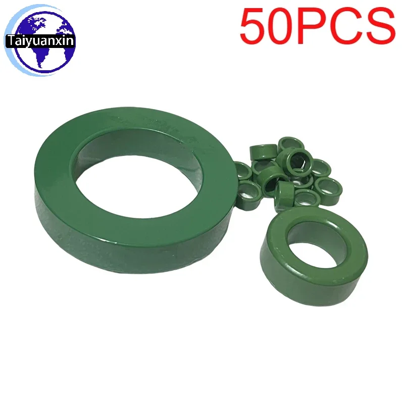 50PCS Green Magnetic Ring Ferrite Magnetic Ring Anti-interference Core Filter Inductance Transformer Magnetic Ring 13x7x5mm