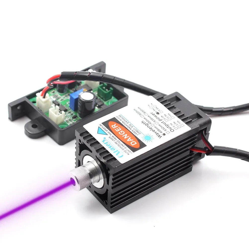 405nm 500mW Blue Violet Laser Module TTL 3D Printer Engraving Machine Adjustable Focus Laser Head
