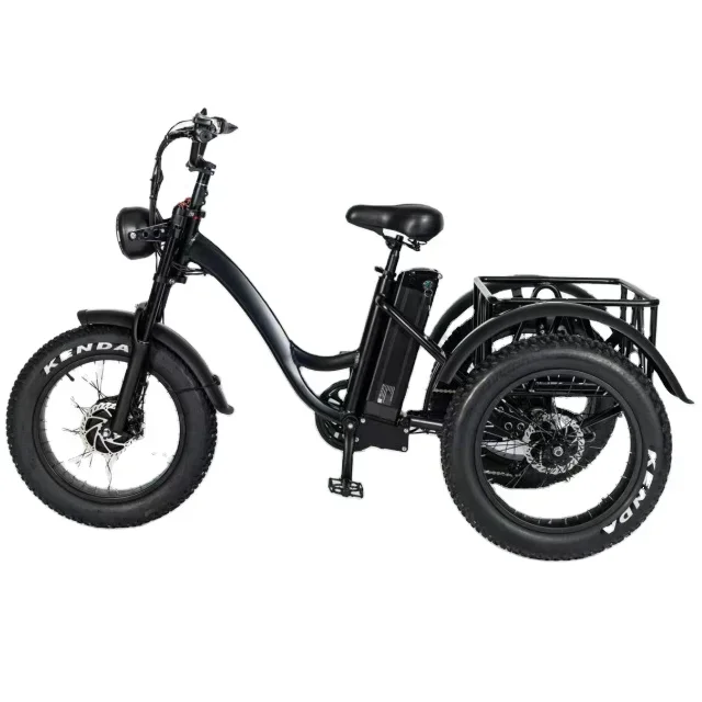 3 Wheels Electric Cargo Bike Tricycle For Adult With 48V 13Ah Lithium Battery 500W Cargo Bike image 2