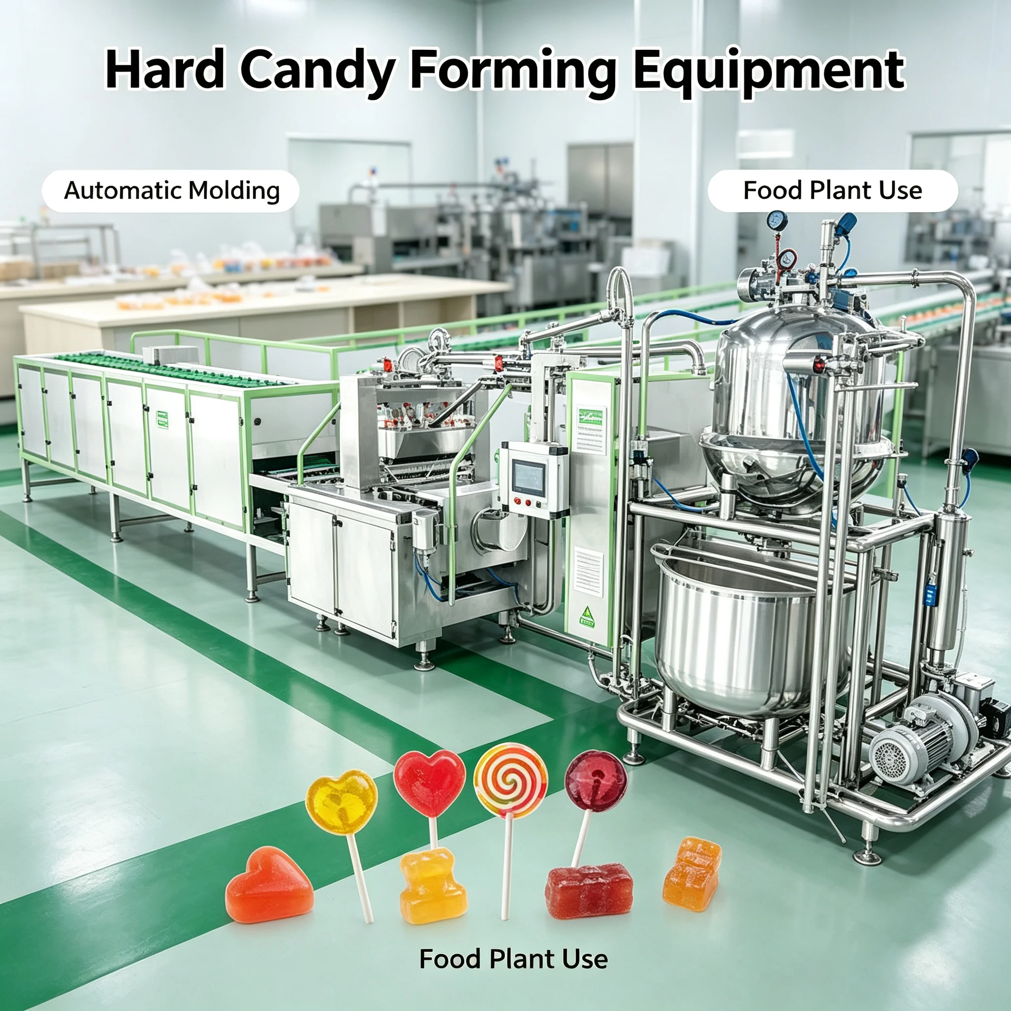 Multi-flavor Candy Production Line Automatic Lollipop Molding Machine for Mass Processing Customized
