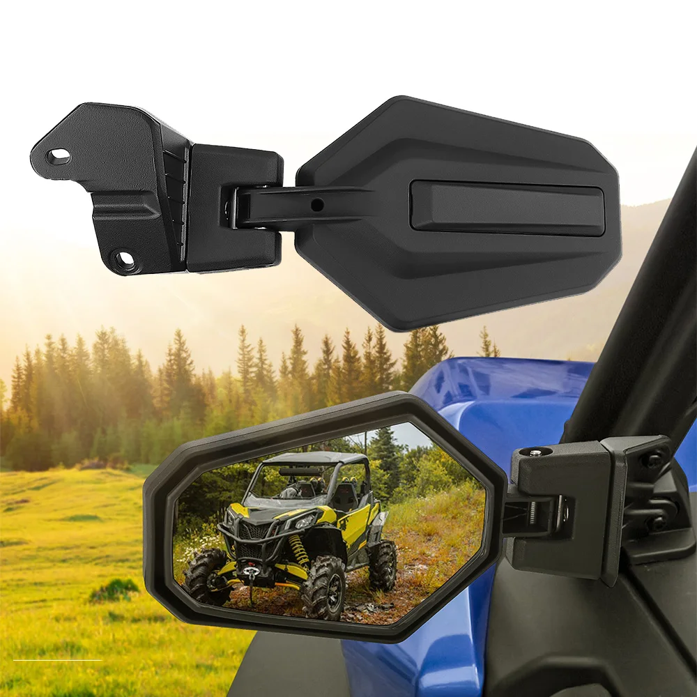 Adjustable Folding Rear View Side Mirror 715003639 For Can-Am Maverick Sport Trail 1000 1000R Max 800 800R Commander XT XT-P XMR