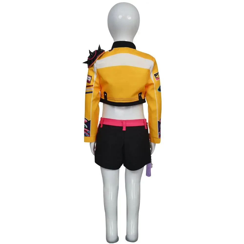 فيلم K-Pop شيطان الصيادين تأثيري حلي رومي الاطفال مجموعة السراويل العليا سترة هالوين الدعائم حفلة عرض مسرحي الملحقات #3