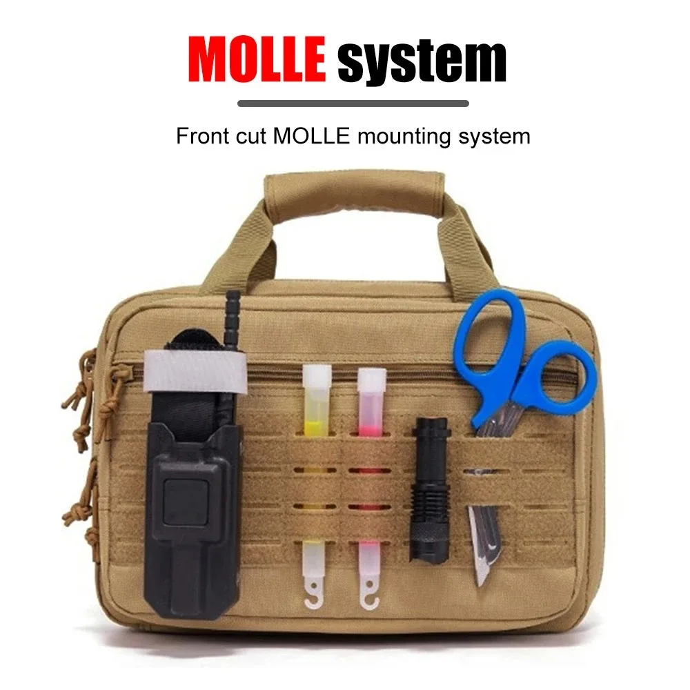 Tactical Gun Bag Concealed Carry Airsoft Pistol Pouch Outdoor Sport Hunting Portable Handgun Protection Case.