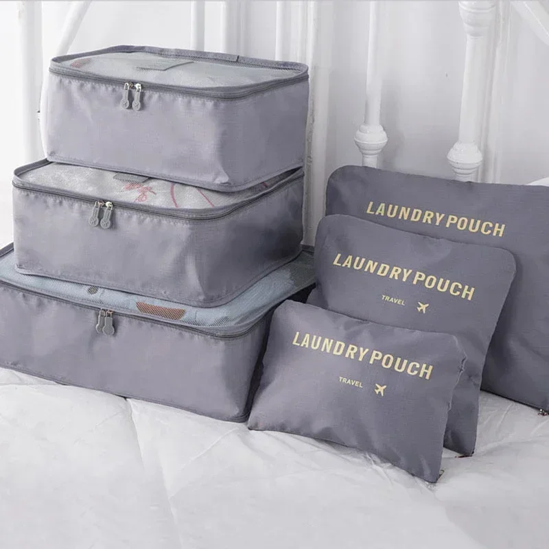 6 قطع/مجموعة حقيبة تخزين سفر الأعمال، تخزين الملابس المنزلية، مقاومة للماء وسهلة التنظيف، وداعًا للحياة الفوضى #2