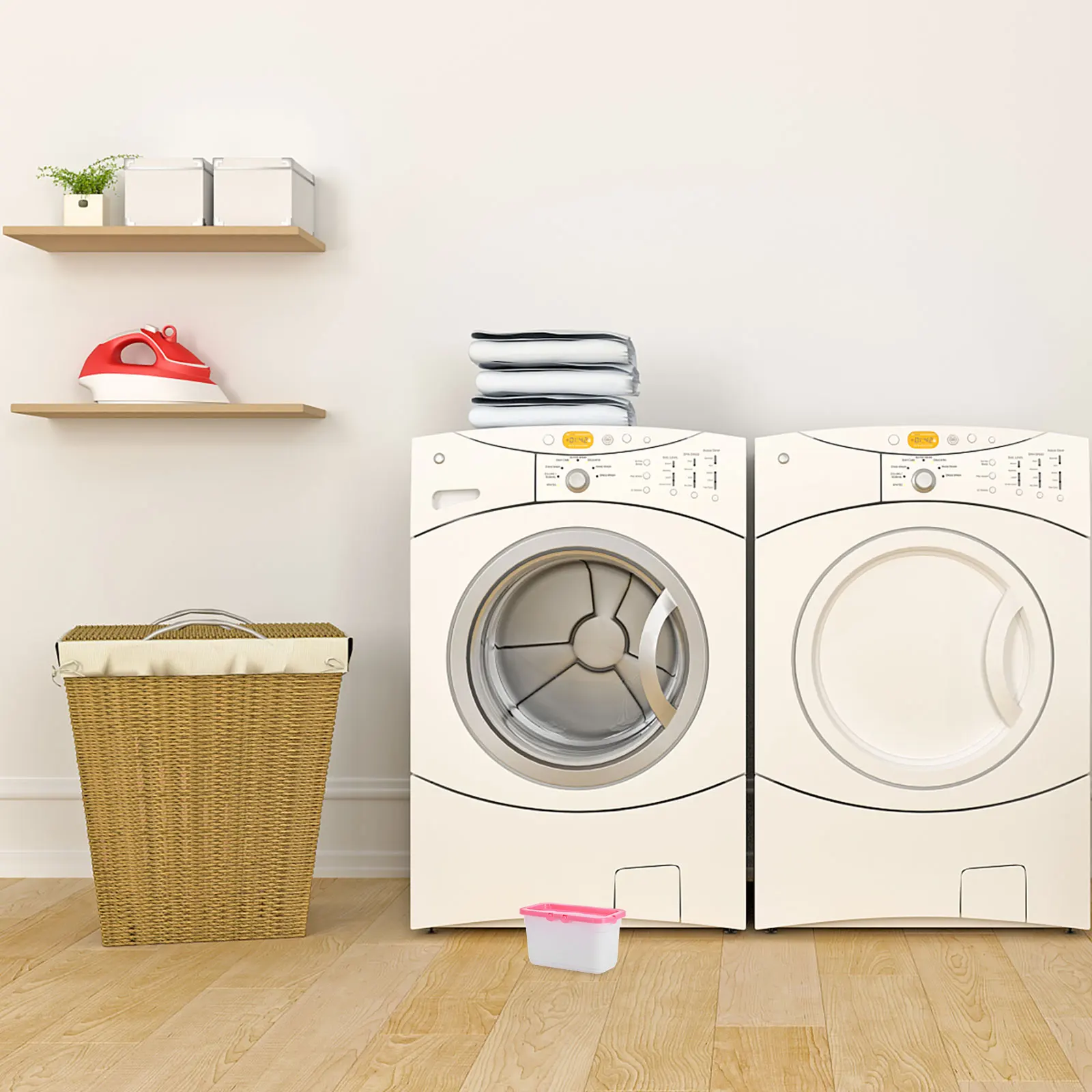 

1pc Laundry Pod Storage Container Transparent For Laundry Room Organization Countertop Small Space Clear Bin