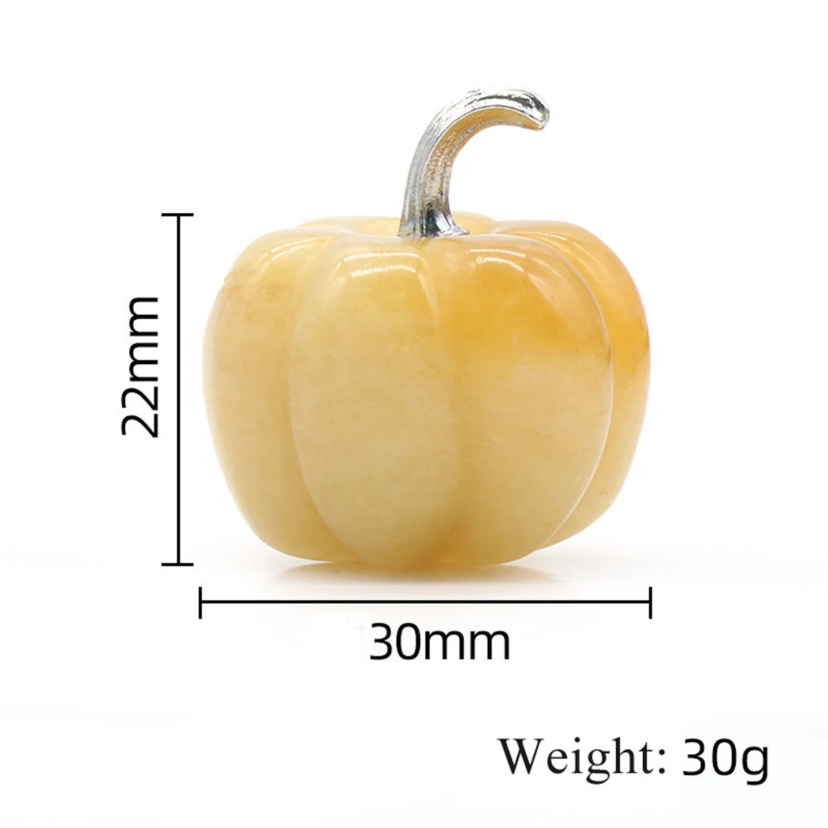 Pumpkin Statue Natural Stone Sculpture Healing Crystal Animal Statue Reiki Stone Home Decoration Ornaments Halloween Gift