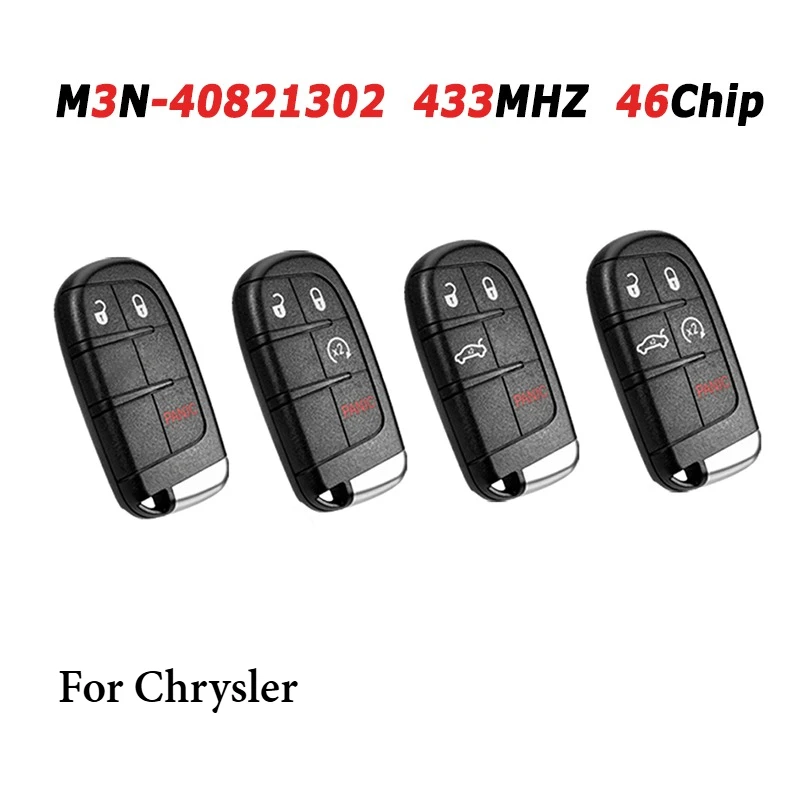 

OBD Kit Remote Key Fob Programmer Tool M3N-40821302 433MHz For Chrysler ID46Chip Full Intelligent + No.10 Programmer