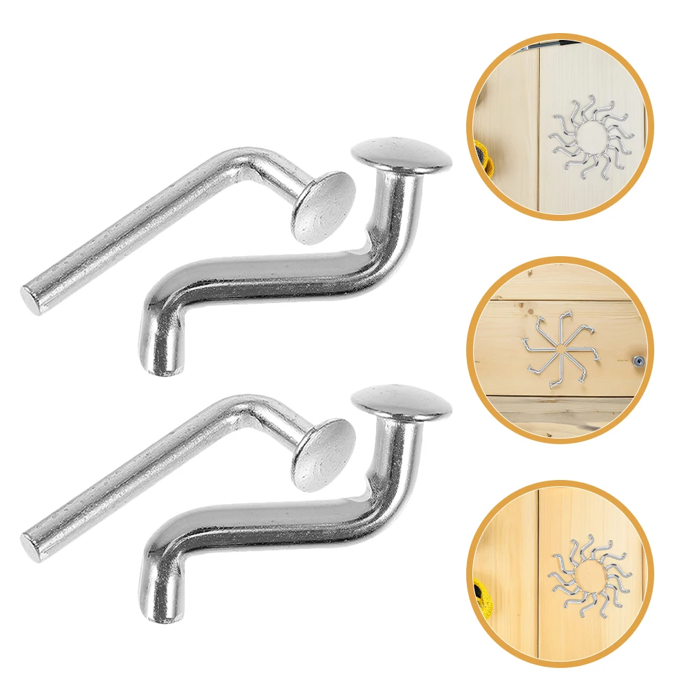 

L-Shaped Locking Pins Warehouse Storage Plug Enhanced Load Capacity Shelf Holders Teardrop Pallet Rack