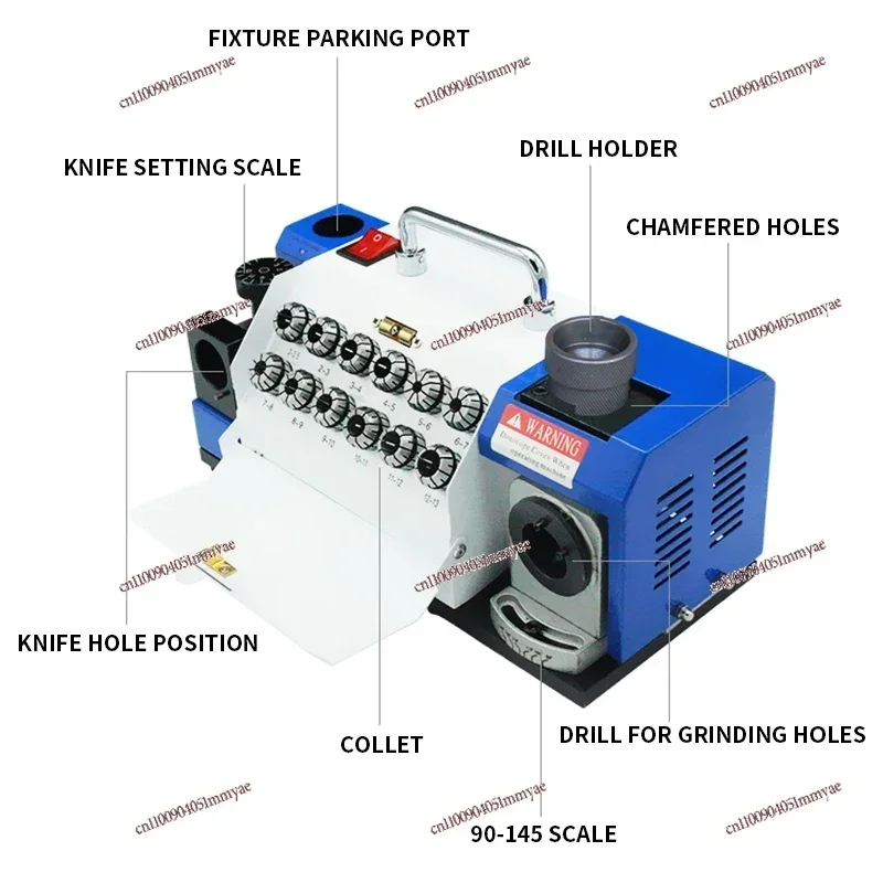 

3-13MM Twist Drill Desktop Drill Automatic Small Knife Grinder Drill Special Tool Grinder 90-140° Angle Adjustme