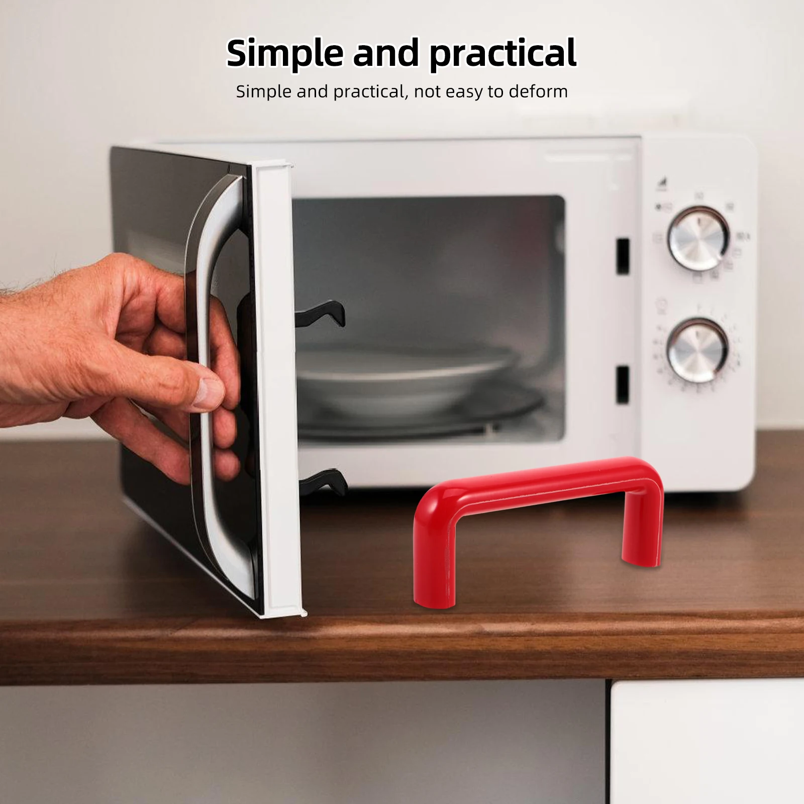 

Shaped Bakelite Pull Handle Heavy Duty M8 Thread 120mm Hole Centers Oven Door Industrial Machine Replacement Grip