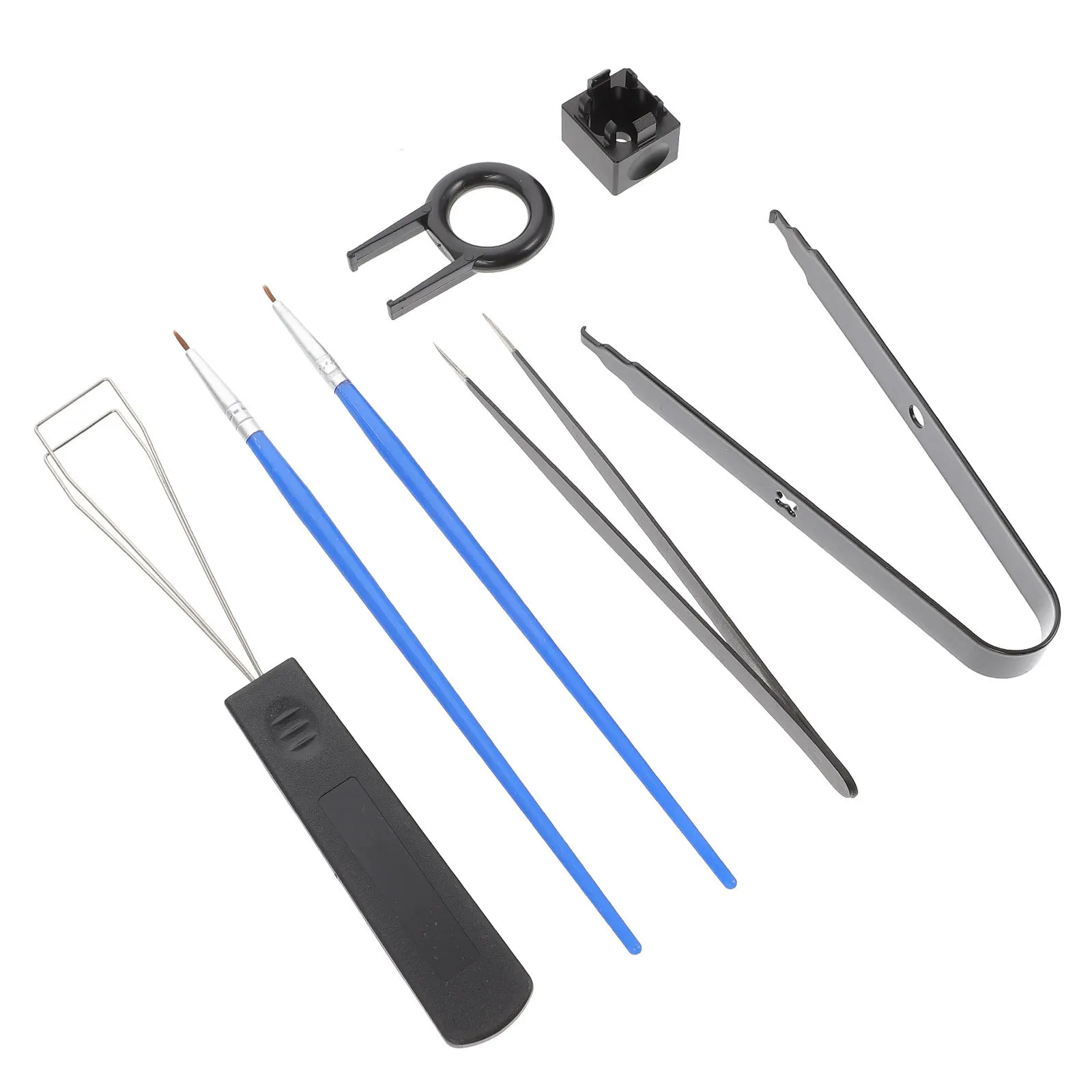 

1 set Tool Kit For Mechanical Mechanical Keyboard Kit Keyboard Keycap Puller Brush Station Repair Cleaning Accessory Set