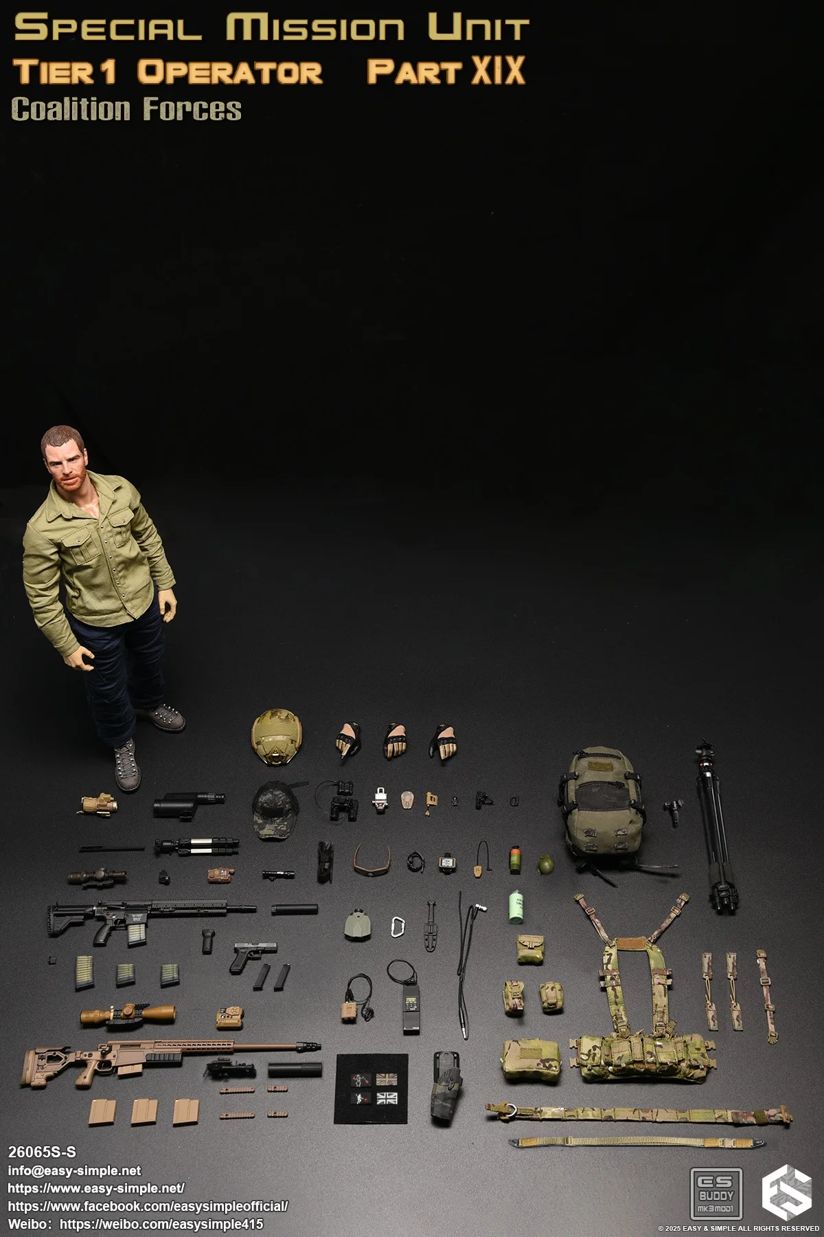 EASY&SIMPLE ES 1:6 26065SS SAS Coalition Forces Soldier Action Figure