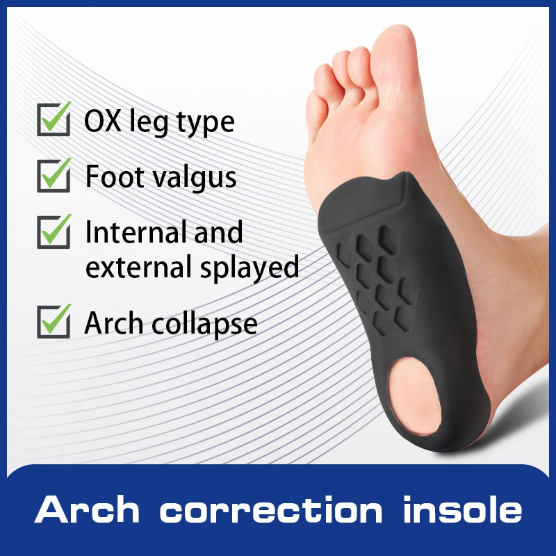 

NEW Orthopedic Insoles Orthotics Flat Foot Health Sole Pads for Shoes Insert Arch Support Pad for Feet Care Insole Unisex 1 Pair