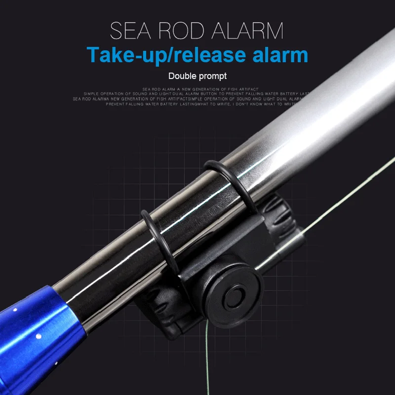 Fishing Bite Alarm Alert Audio Visual s for Fishing Rod Fish Line Tackling Tool Audio Visual  Easy To Install