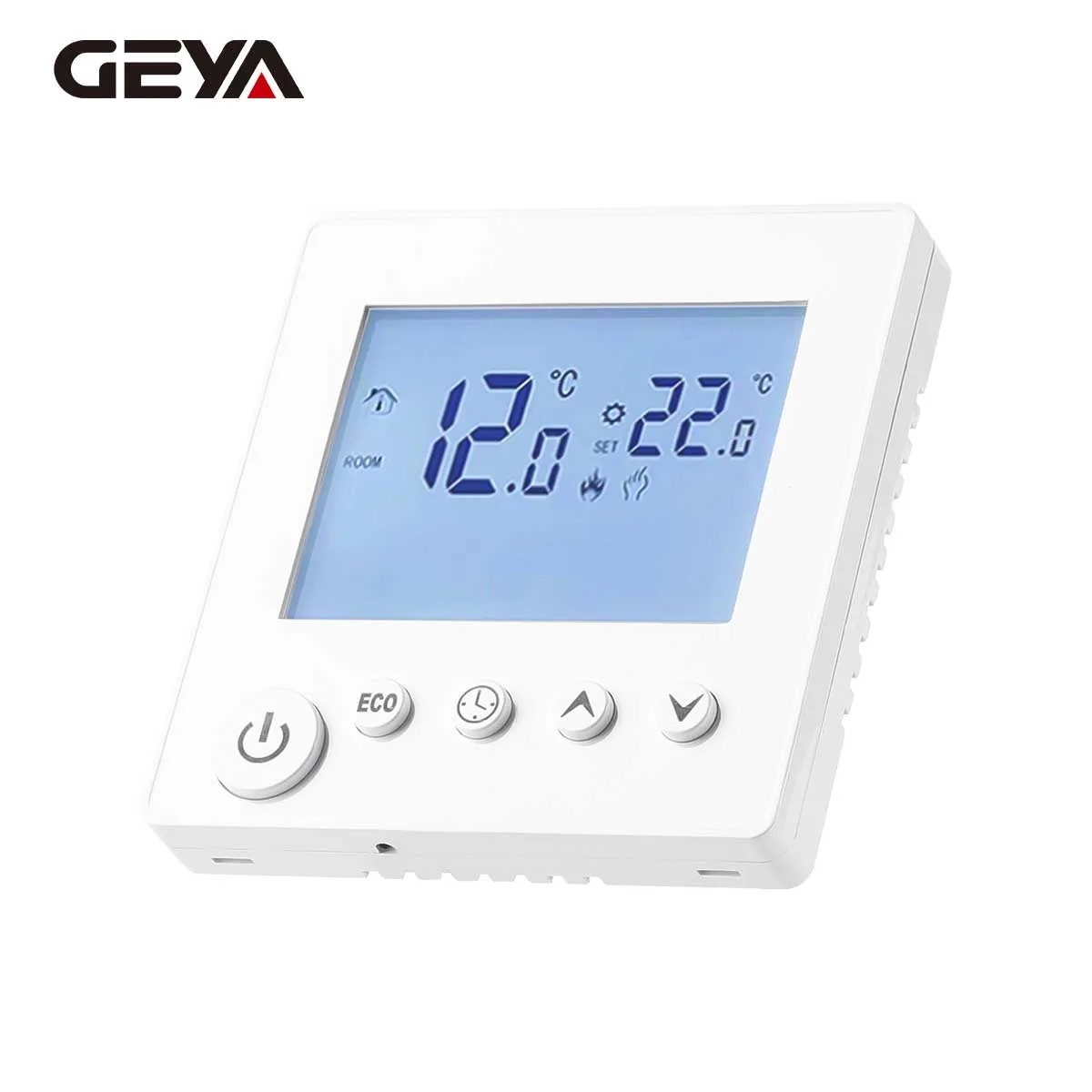 

25A Water Electric Floor Heating TRV House Room Thermostat Controller Digital LCD Screen Wall Mounted With Interlocking Function