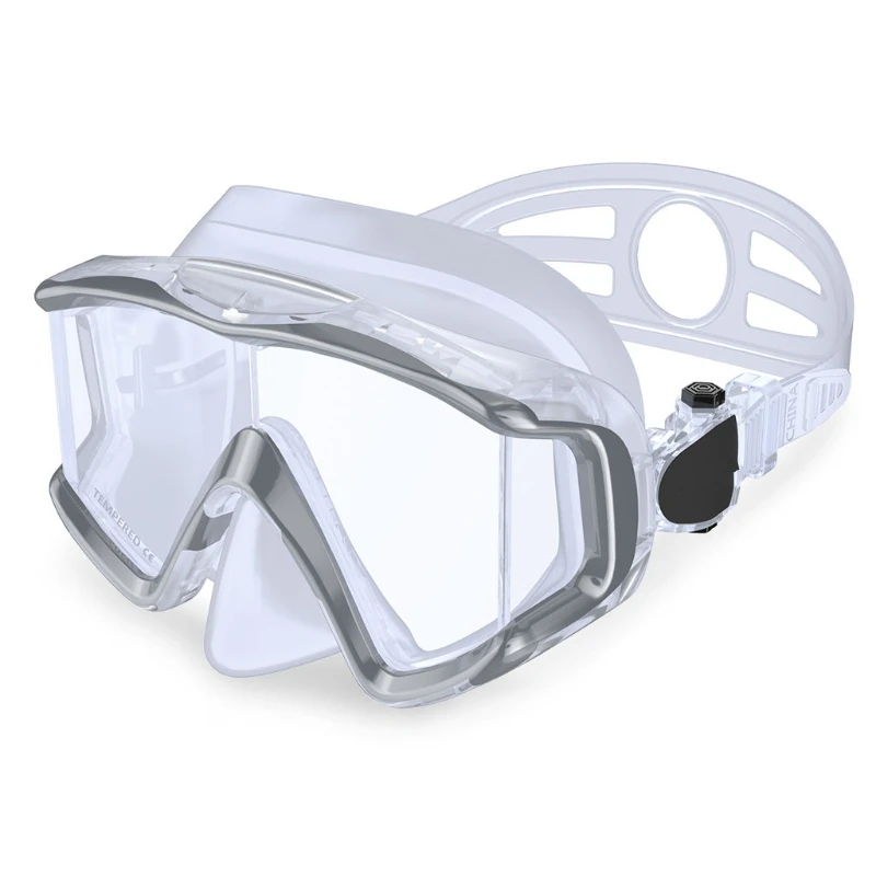 

Adult diving mask high-end 360 ° large field of view, liquid silicone, snorkeling diving goggles