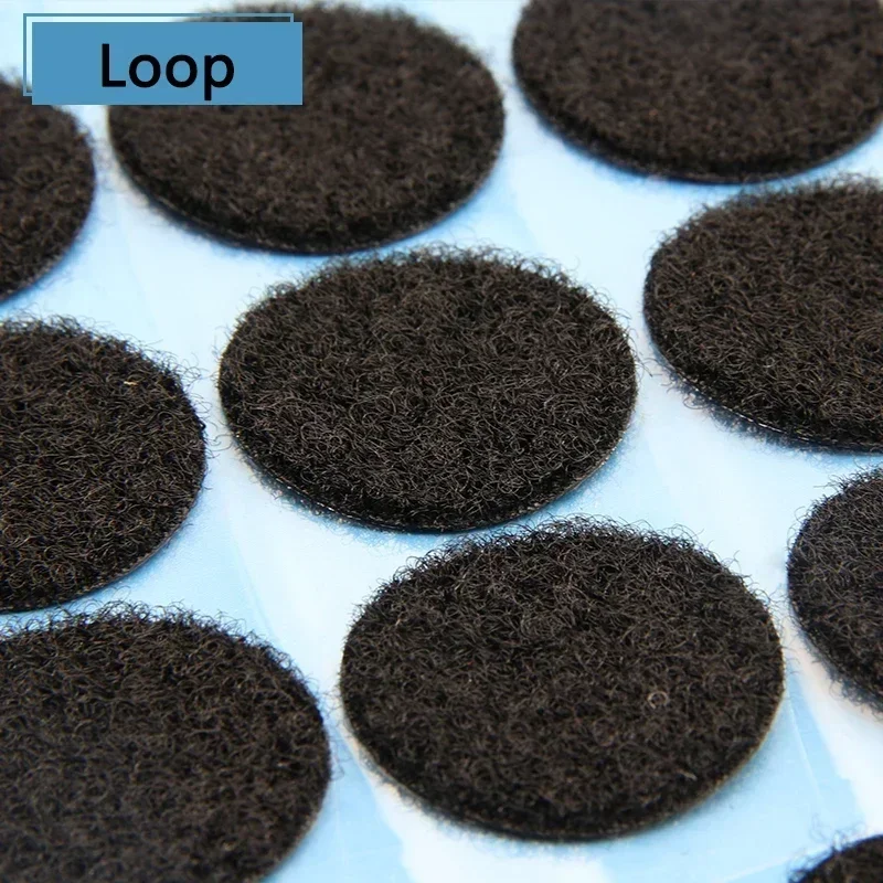 

Dots Sticker Dots Adhesive Tape Round Hook Loop Boob Tape Strong Glue Self Adhesive Fastener Tape White Black 10/15/20/25/30mm
