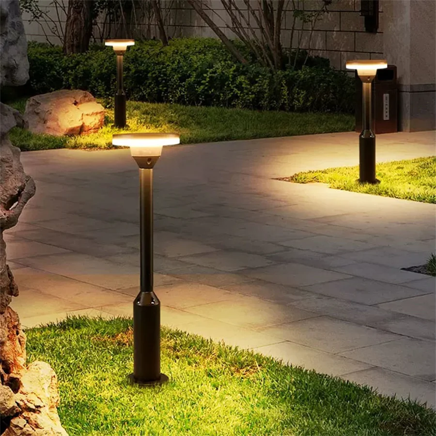 Aluminum LED Outdoor Garden Path Light Waterproof Led Landscape Yard Lawn Lamp Street Park High Pole Bollards Light