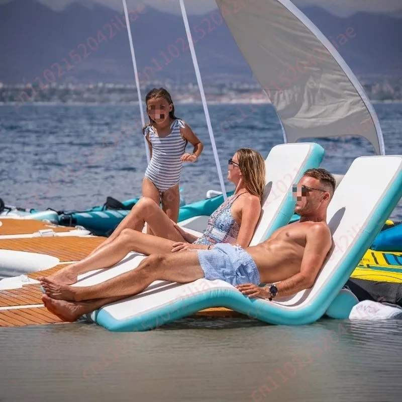 Water inflatable sofa floating bed, sea leisure platform inflatable recliner