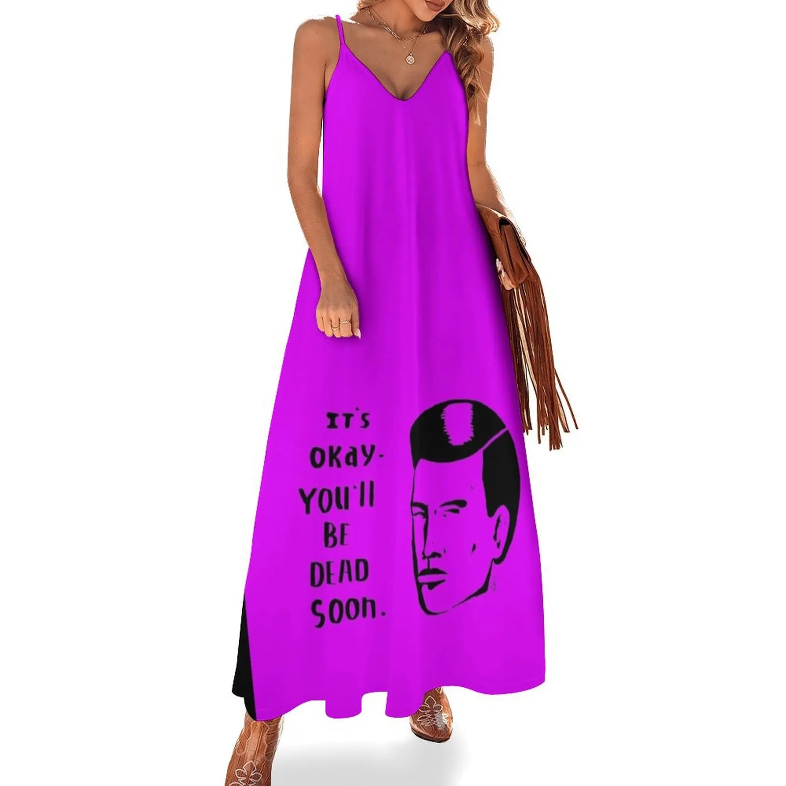 

It's OK- You'll Be Dead Soon Sleeveless Dress luxury dress elegant women's dresses sale