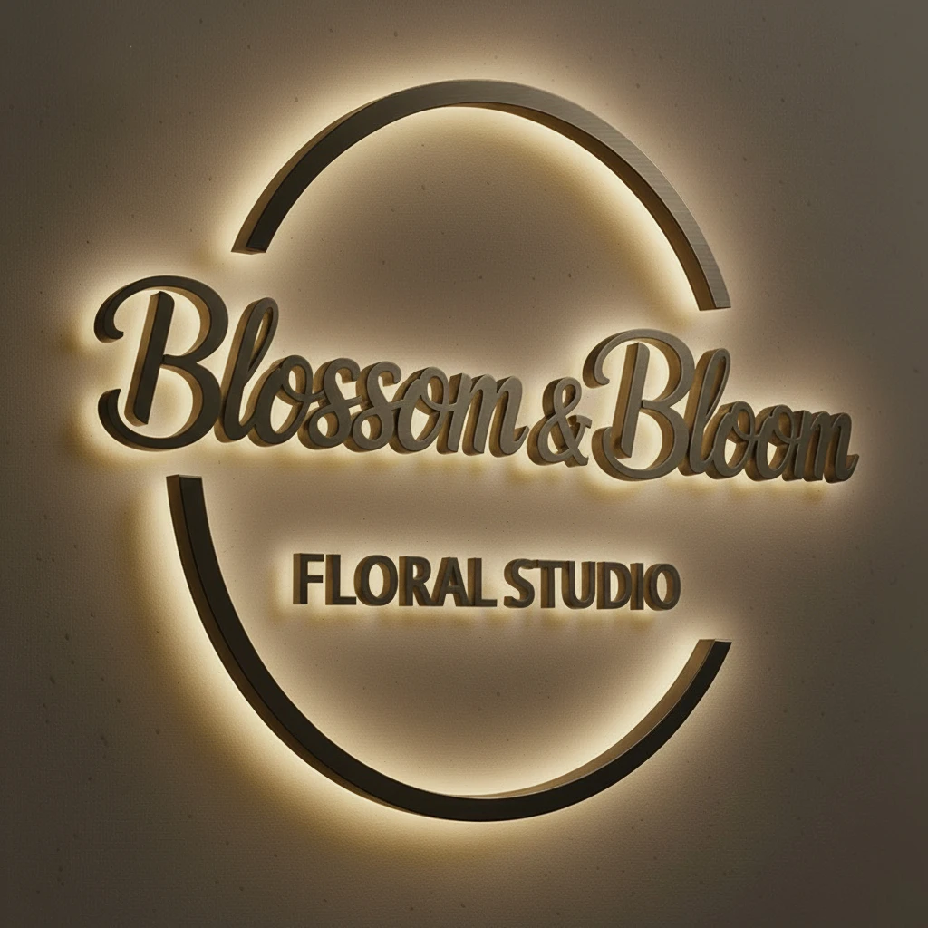 Custom Logo Acrylic 3D Mirror Signboard - Wall Mounted Laser Cut Logo Signage for Modern Beauty Salon Reception New Startup Gift