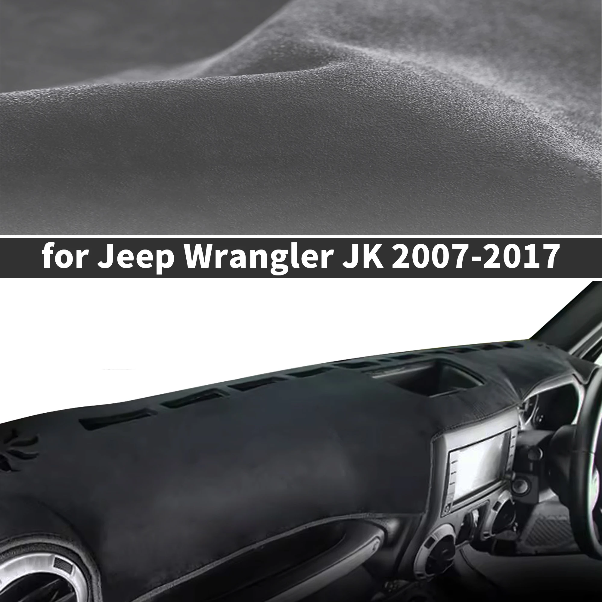 ジープ-ラングラー-jk-2007-2017年モデル用-カスタムフィット-ダッシュボードカバー-サンシェード-ダッシュマット-反射防止-カーペット-ダッシュパッド-ダッシュマット