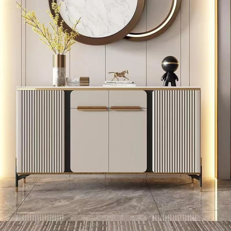 Light luxury rock slab Storage locker secret against the wall living room dining side cabinet modern commode chambre Furniture