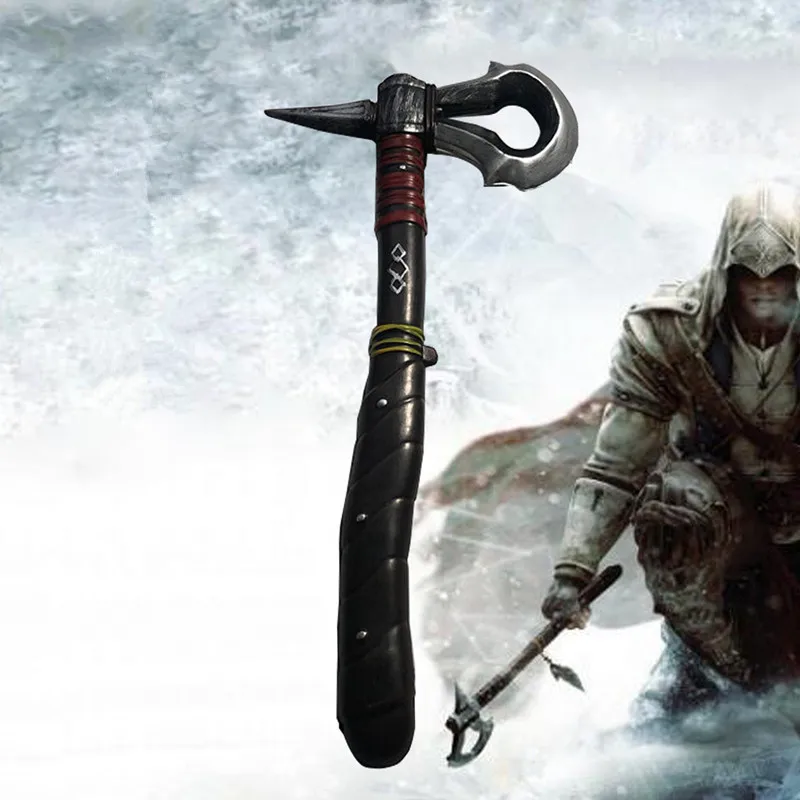 1:1 cosplay connor machado pirata machado prop arma role play filme cos ratohnhake: ton machado arma do plutônio modelo brinquedo prop 47cm