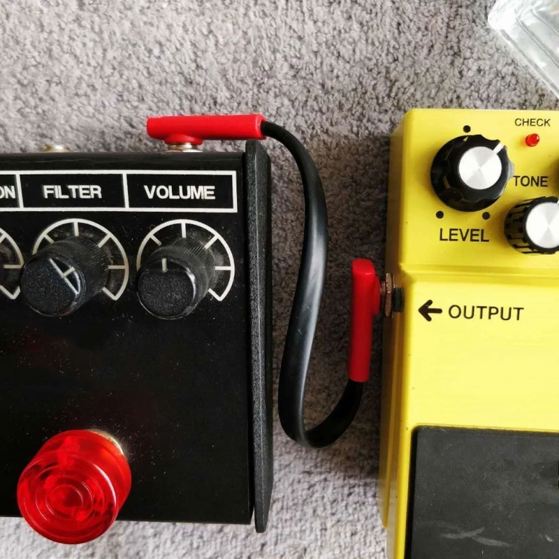 1/4 Inch Guitar Pedal Cables Right Plug 15cm/20cm Guitar Patch Cable Portable Instrument Effects Pedal Patch Cable