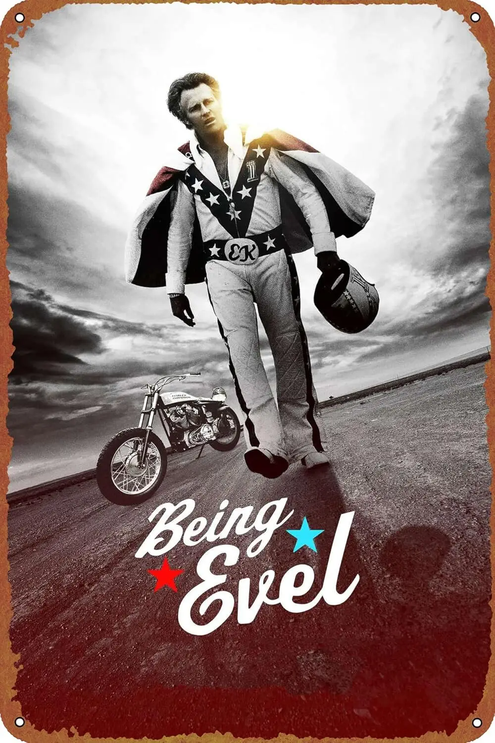 Being Evel Metal Tin Sign Garage Sign Wall Decoration Old Car Shop Movie Poster Oil Station Sign 8 × 12 inches 1pc sign sign