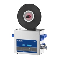 GTSONIC 6L Ultrasonic Vinyl Record Cleaner with Bracket for Cleaning 12 inch LP 7 inch EP Discs
