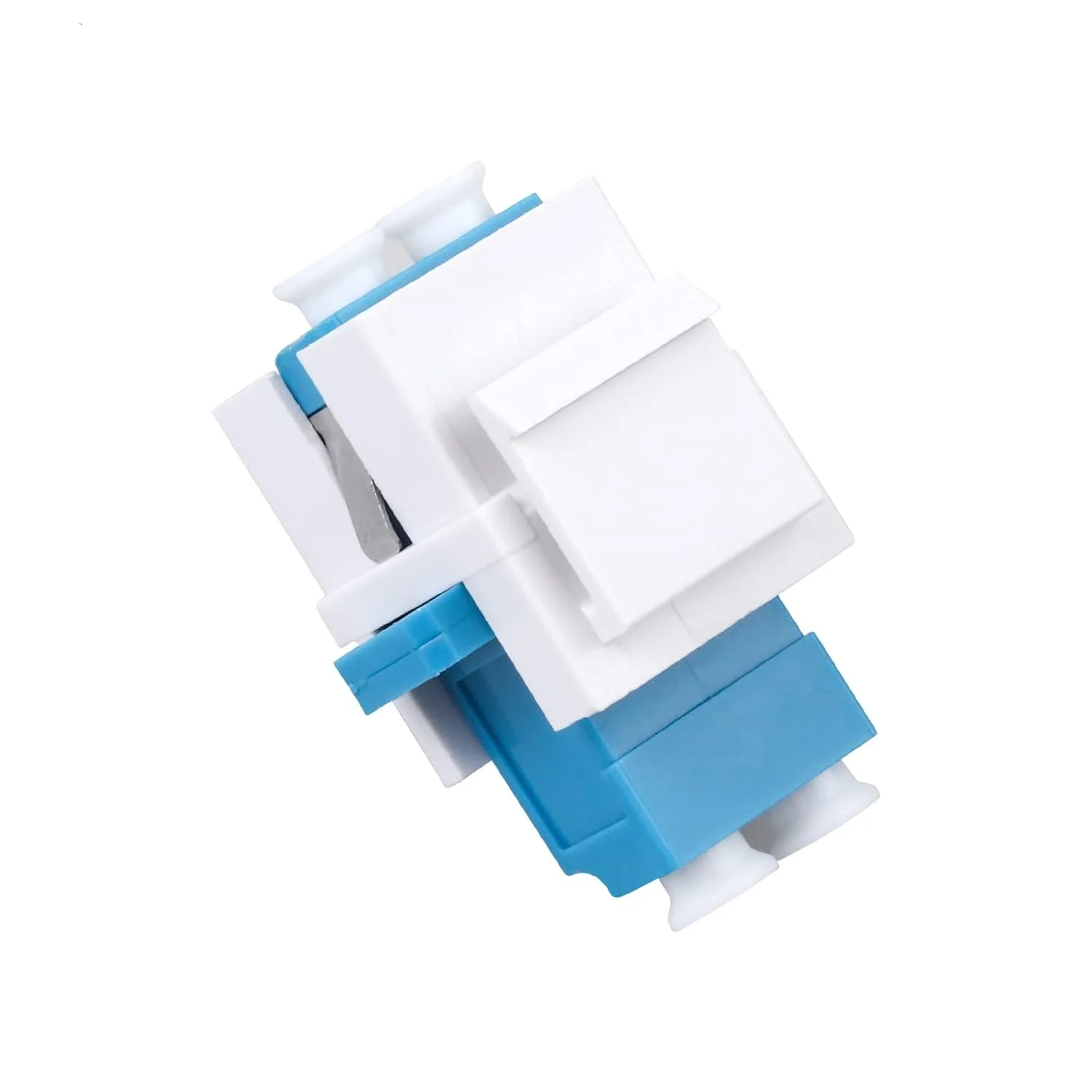 Fiber Optic Cable Adapter LC-LC Duplex Single Mode Connector for Fiber Wall Plate