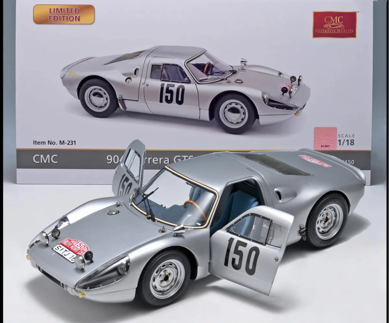 

CMC 1:18 904 GTS NO.150 Simulation Limited Edition All Open Alloy Metal Static Car Model Toy Gift