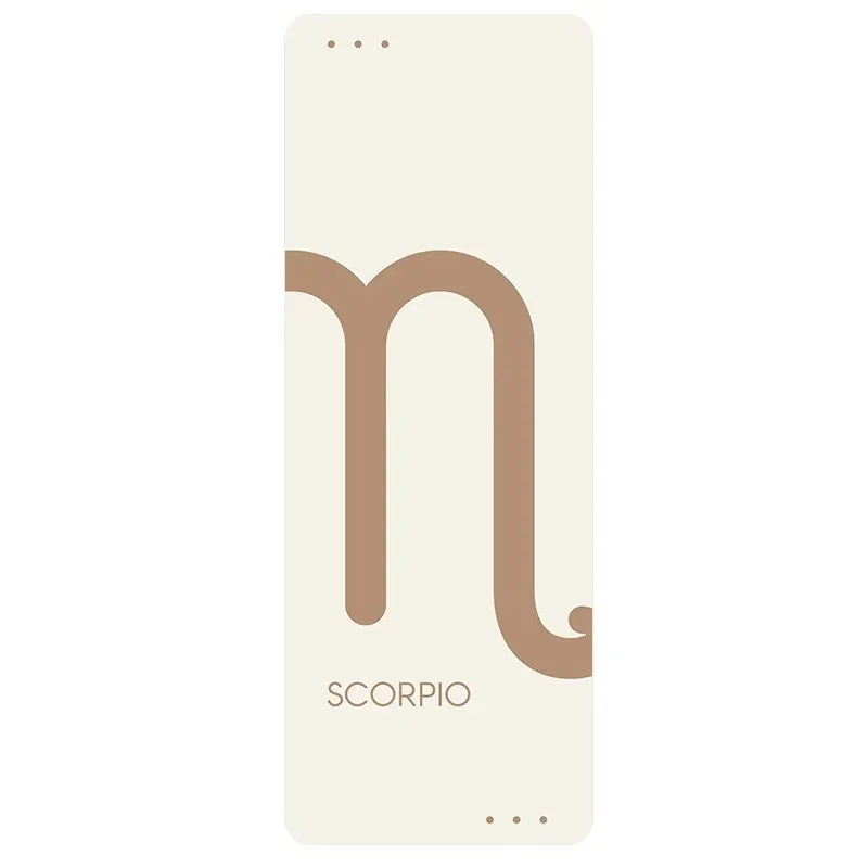 YTYIN chaud personnalisé écologique Fitness voyage antidérapant pliable polyuréthane Constellation naturelle tapis de Yoga en caoutchouc Pu