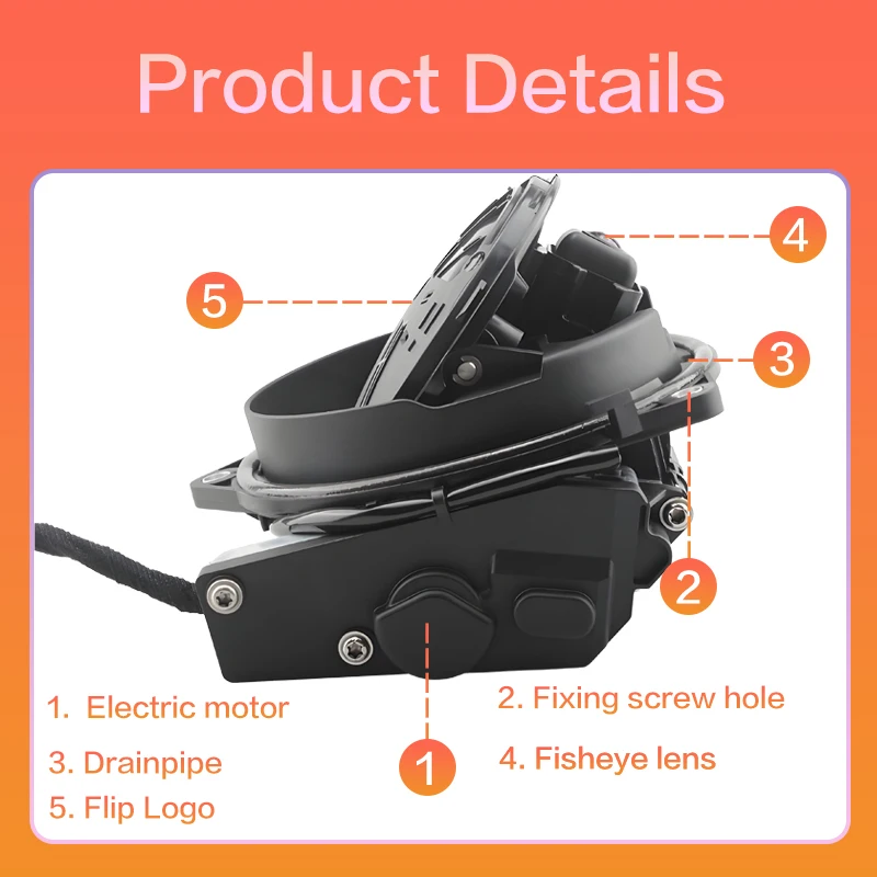 170° HD AHD 1080P Flip Emblem Rear View Backup Camera For VW Golf Polo 6R 6C CC Beetle Magotan B6 B7 B8 EOS T-roc Passat