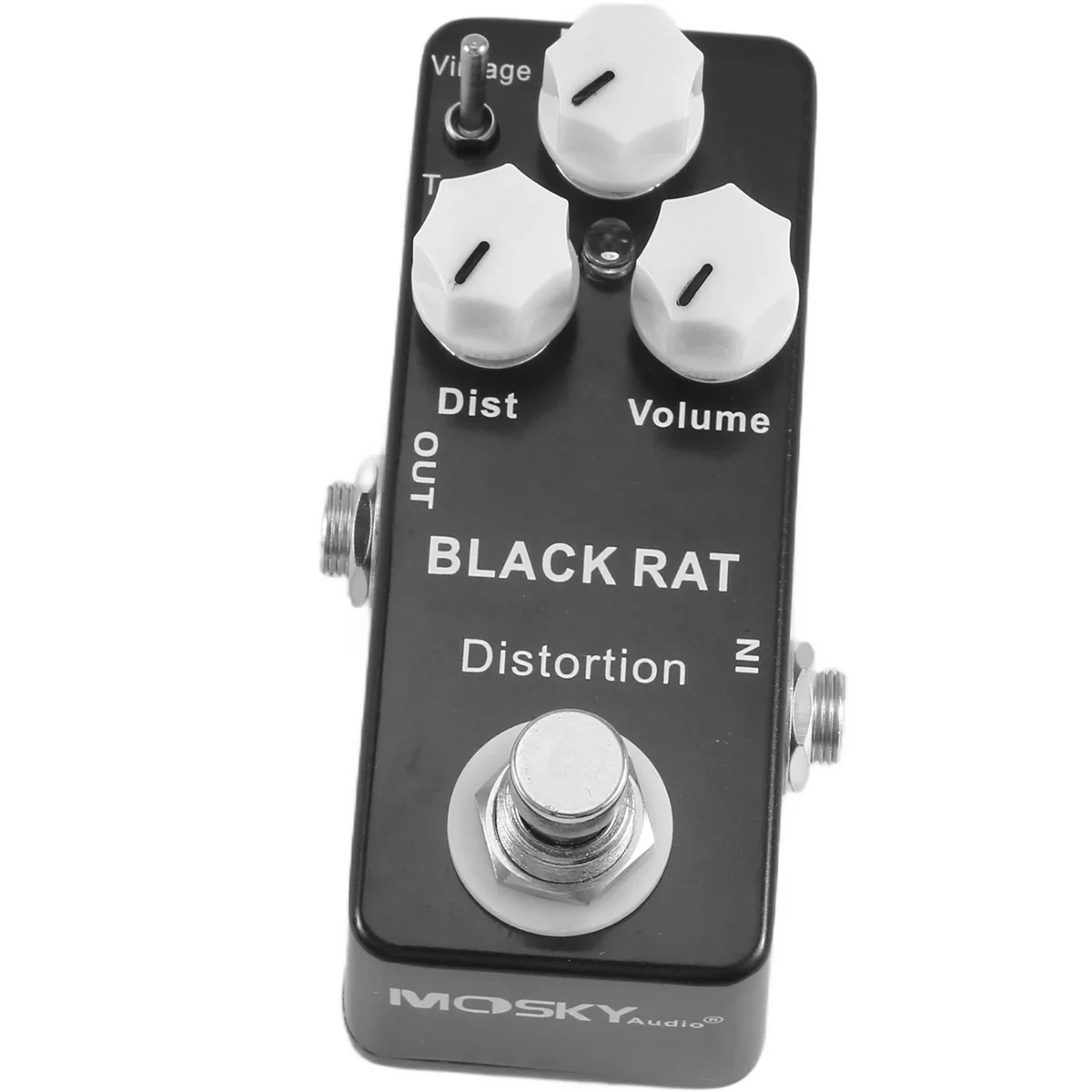 Мини-педаль эффектов для гитары Mosky Black RAT Distortion