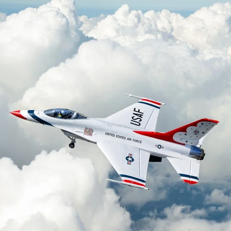FMS 64 مللي متر F-16 القتال الصقر التحكم عن بعد مقاتلة كهربائية طائرة Cuduct رغوة نموذج طائرة ثابتة الجناح نموذج طائرة F16 #2