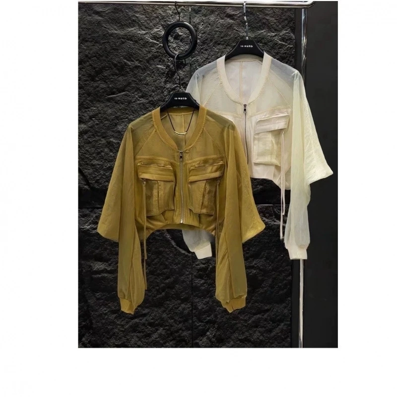 Short Sunscreen Black Cardigan Top Air-conditioned Shirt Chaquetas Para Mujer Blusa Autumn Summer New