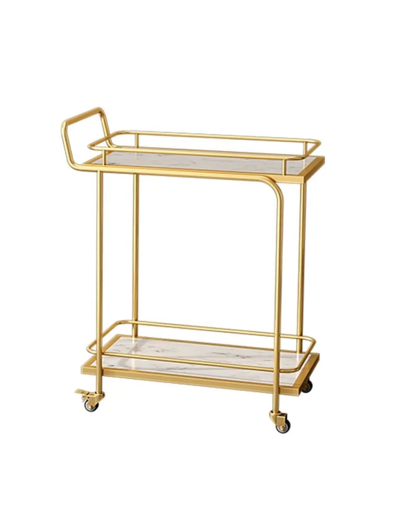 

Hotel High-end Mobile Food Trolley Restaurant Wine Cart Cake Cart Storage Racks Family Cart