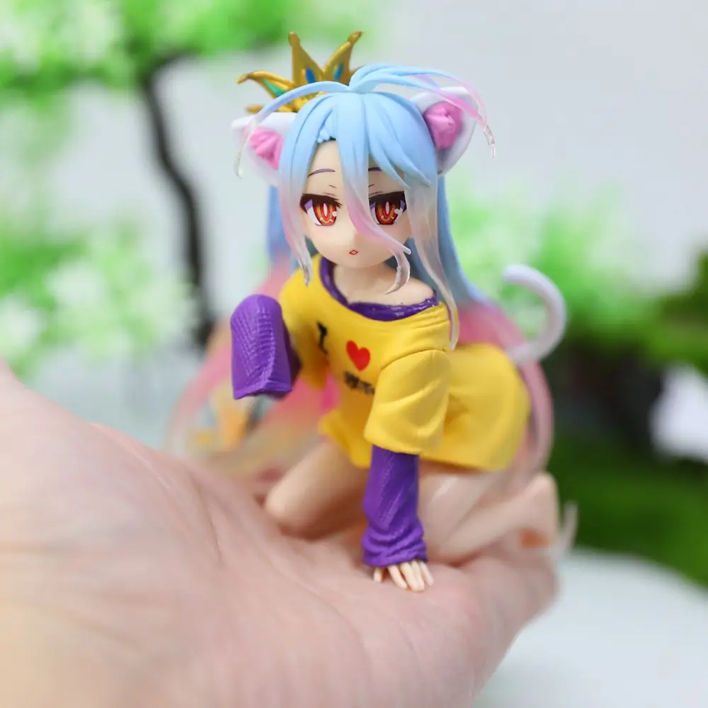 Kitty Shiro Figur Japanischer Anime NO GAME NO LIFE PVC Figur Modell Manga Animation Garage Kits Spielzeug Ornamente ACG Collection