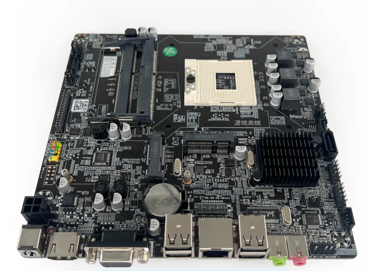 HM55 HM65 All-in-One Motherboard PGA988 Mini-ITX Mainboard mITX with CPU i3 i5 i7 560M 2450M Cooler Case 1-VGA 1-HMDI LVDS