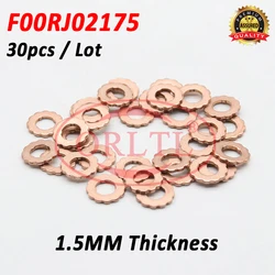 30PCS 1.5mm Thickness Copper Washer F00RJ02175 Nozzle Heat Shield F00R J02 175 For Bosch Common Rail Injector Adjust Shims