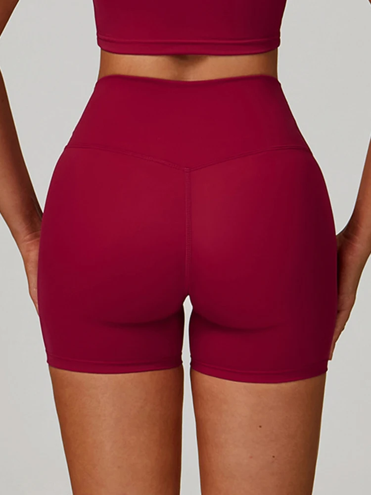 AliExpress Women's Yoga Shorts Outdoor Cycling Sports Shorts Breathable Fitness Shorts Short Tights Female High Waist Gym Workout Shorts