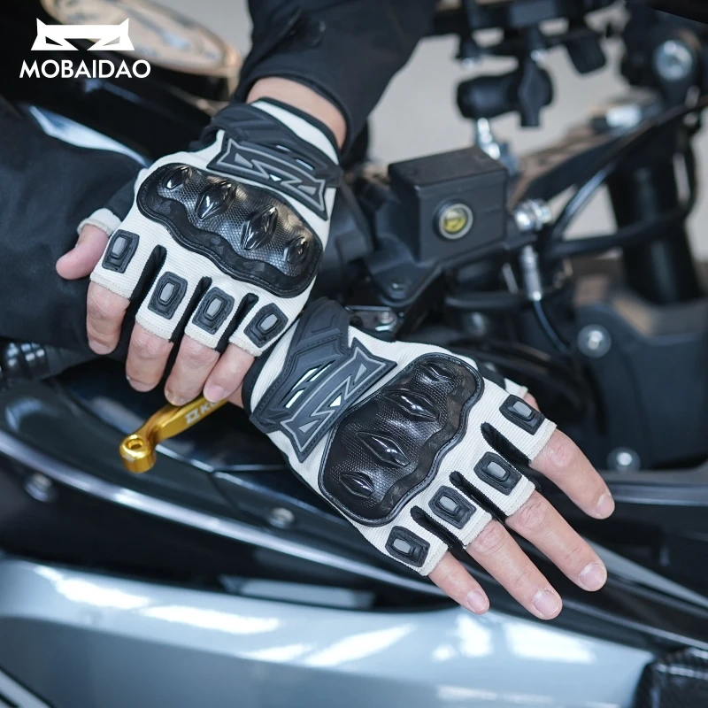 Anti-Fall Anti-Fall Shock-Absorbing Summer Half Finger Motorcycle Gloves Breathable Anti-Slip Riding Gear Gloves Men Women XS-XXL - Aliexpress Deal