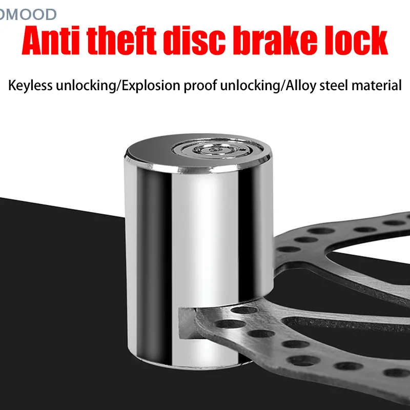 

Stainless Steel Bicycle Motorcycle Locomotive Disc Brake Lock Waterproof Anti-Theft Security Sturdy Wheel Disc-Brake Lock