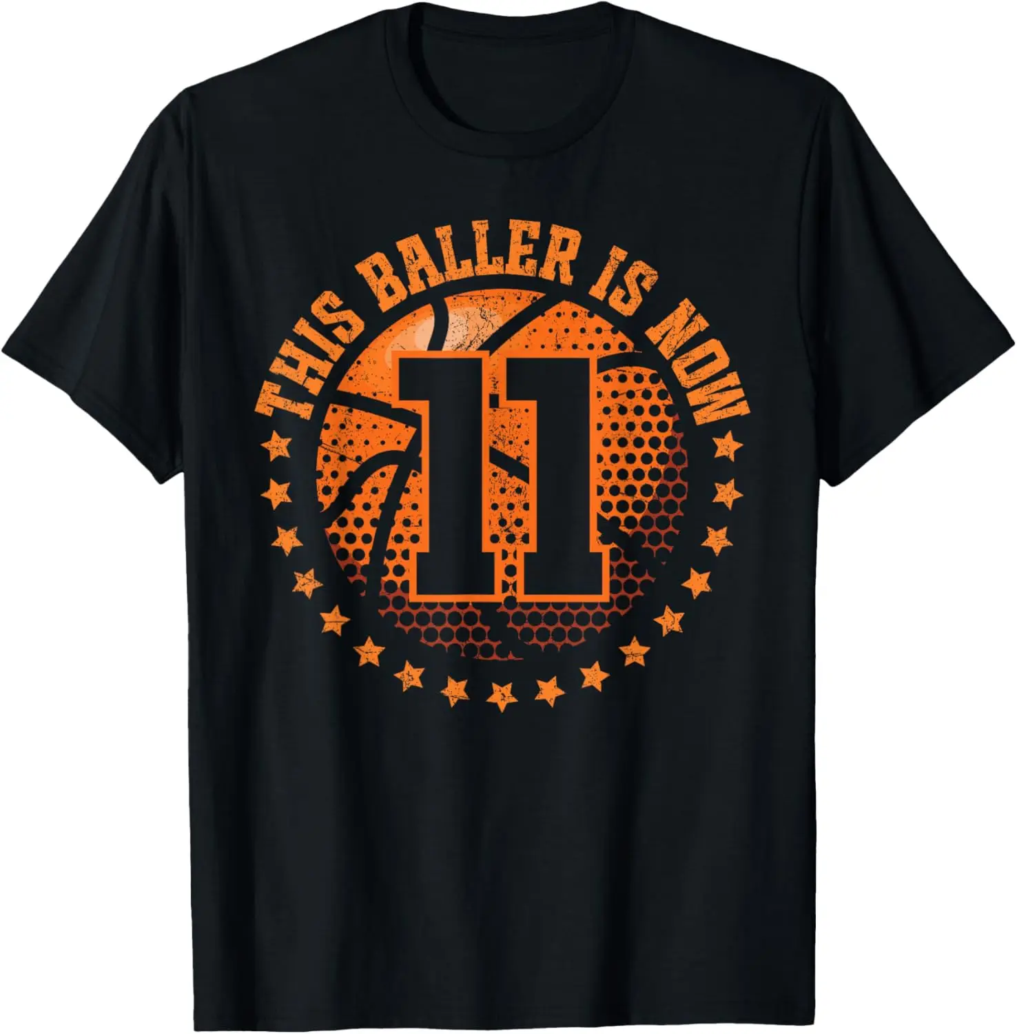 11 Year Old Basketball 11th Birthday Boy Basketball Player T-Shirt