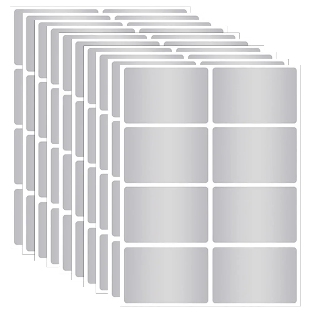 

12 Sheets Water Resistant Label Stickers Strong Adhesive Surface for Bottles Jars Containers Freezer Fridge Storage